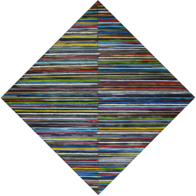 Petra Roes-Nickel: Diagonal Stripes III