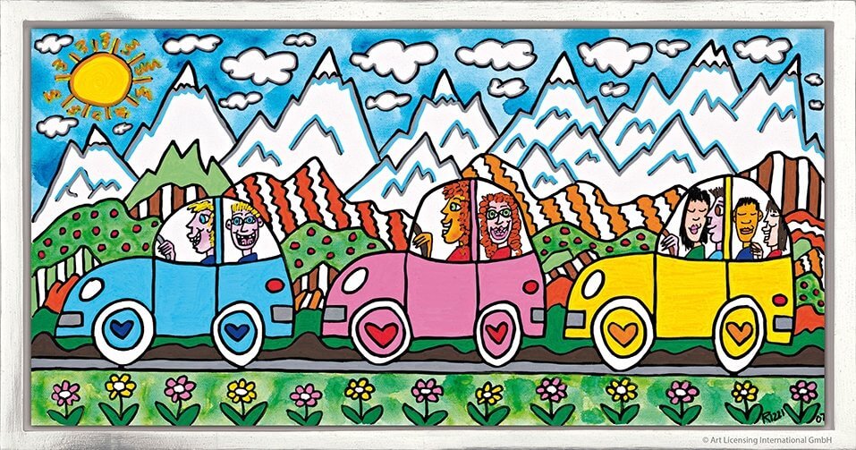 James Rizzi: Driving Through The Alps