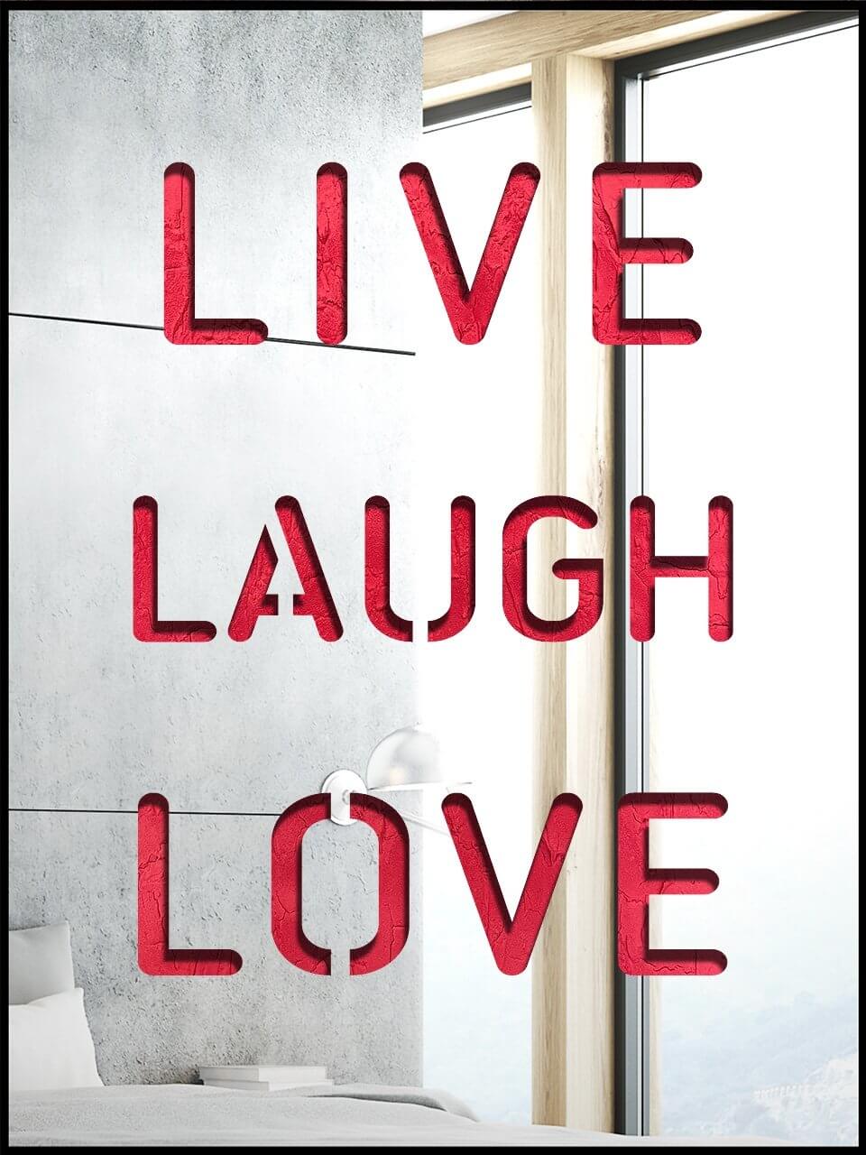 Live Laugh Love - Silver