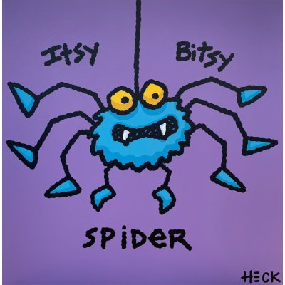 Ed Heck: Itsy Bitsy Spider violet